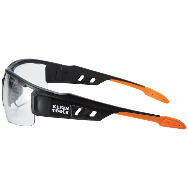 Safety Glasses, Semi-frame Clear / Gray